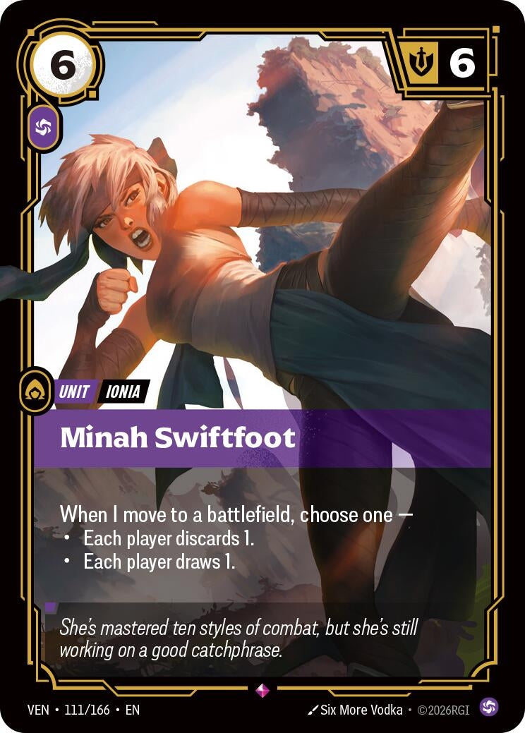 Image for Minah Swiftfoot (111/166) (VEN) - Riftbound: League of Legends Trading Card Game