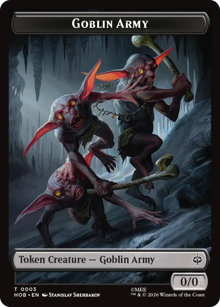 Image for Goblin Army (0003) // Wolf Double-Sided Token (3 // 9) (HOB) - Magic: The Gathering