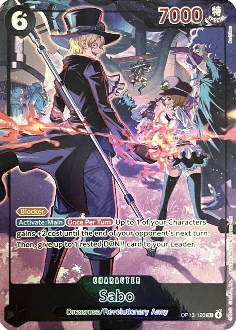 Image for Sabo (120) (English Version 3rd Anniversary Set) (OP13-120) (OP-PR) - One Piece Card Game