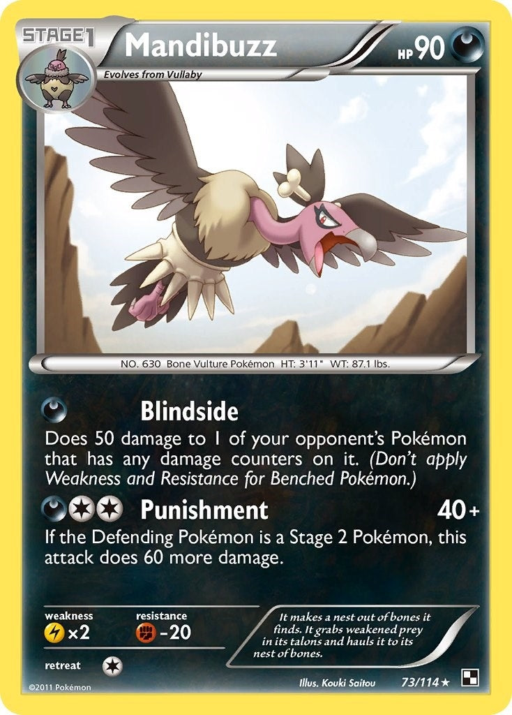 Image for Mandibuzz (73/114) (BLW) - Pokemon