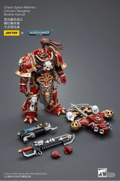 JoyToy - Warhammer 40000 - Chaos Space Marines Crimson Slaughter Brother Karvult - Figurine