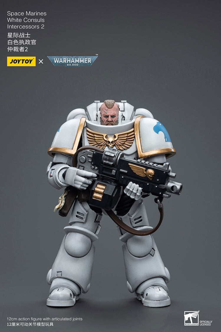 JoyToy - Warhammer 40000 - Space Marine White Consuls Intercessors 2