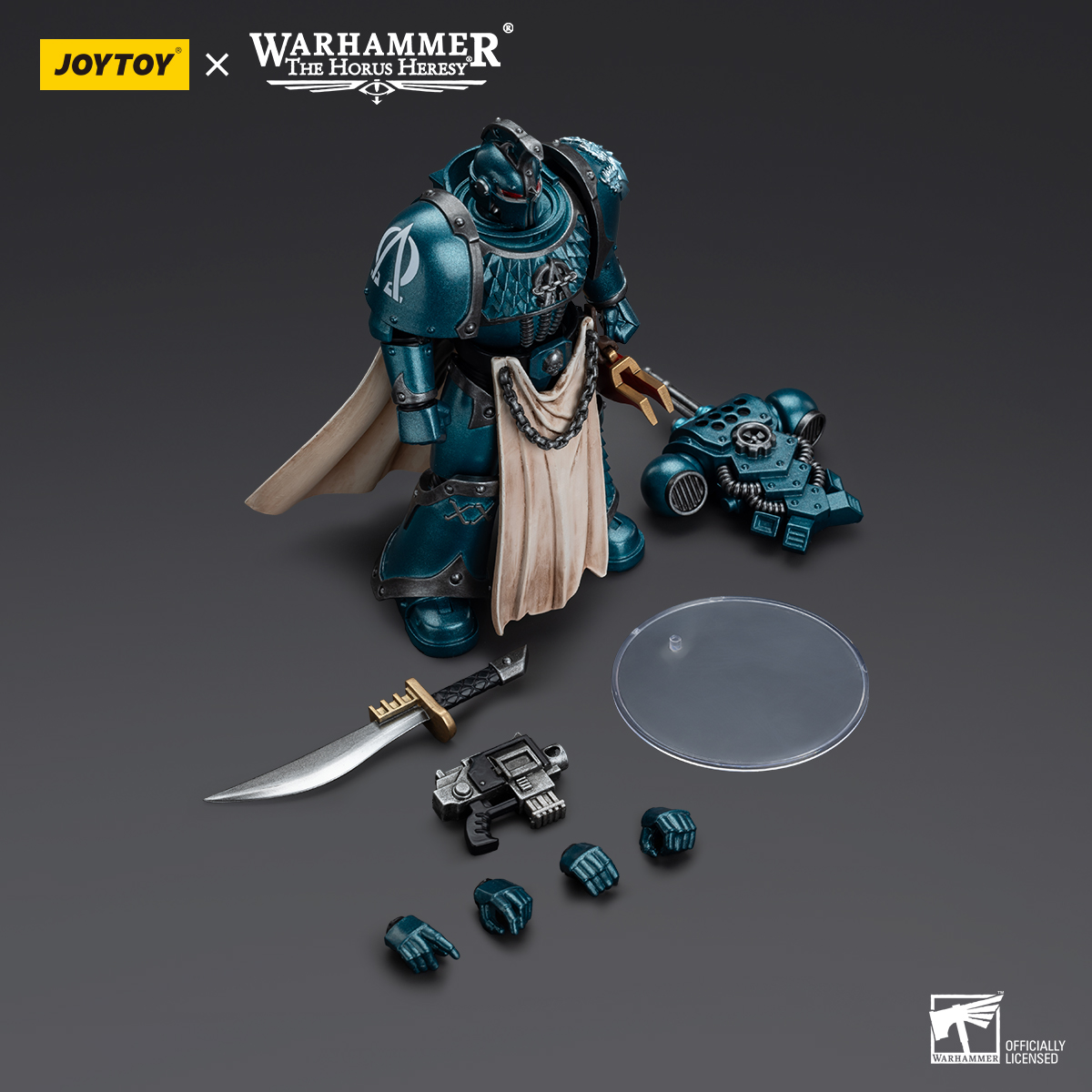 JoyToy - Warhammer 40000 - Alpha Legion Legion Praetor with Power Sword