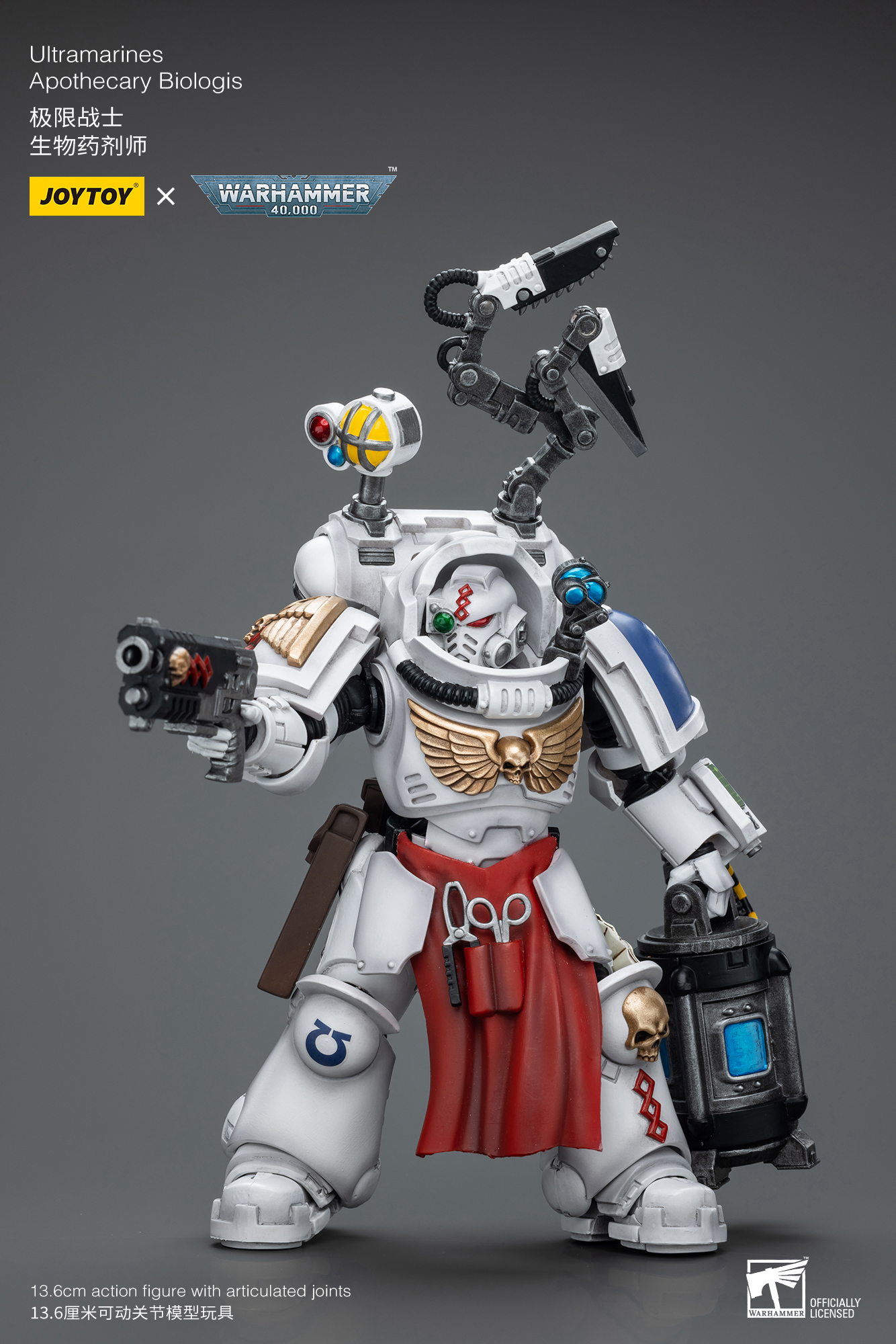 JoyToy - Warhammer 40000 - Space Marine Ultramarines Apothecary Biologis