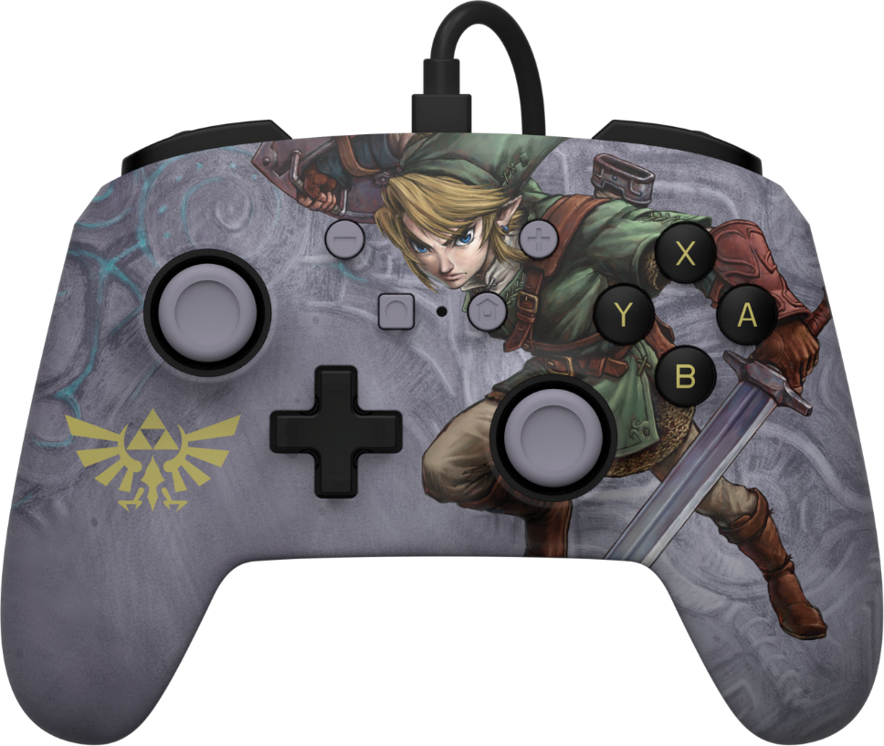 Nintendo Switch - The Legend of Zelda: Link - Enhanced Wired Controller