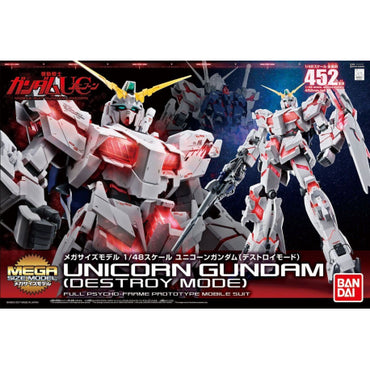 Gundam Mega Size 1/48 Scale Model Kit: Unicorn Gundam (Destroy Mode)