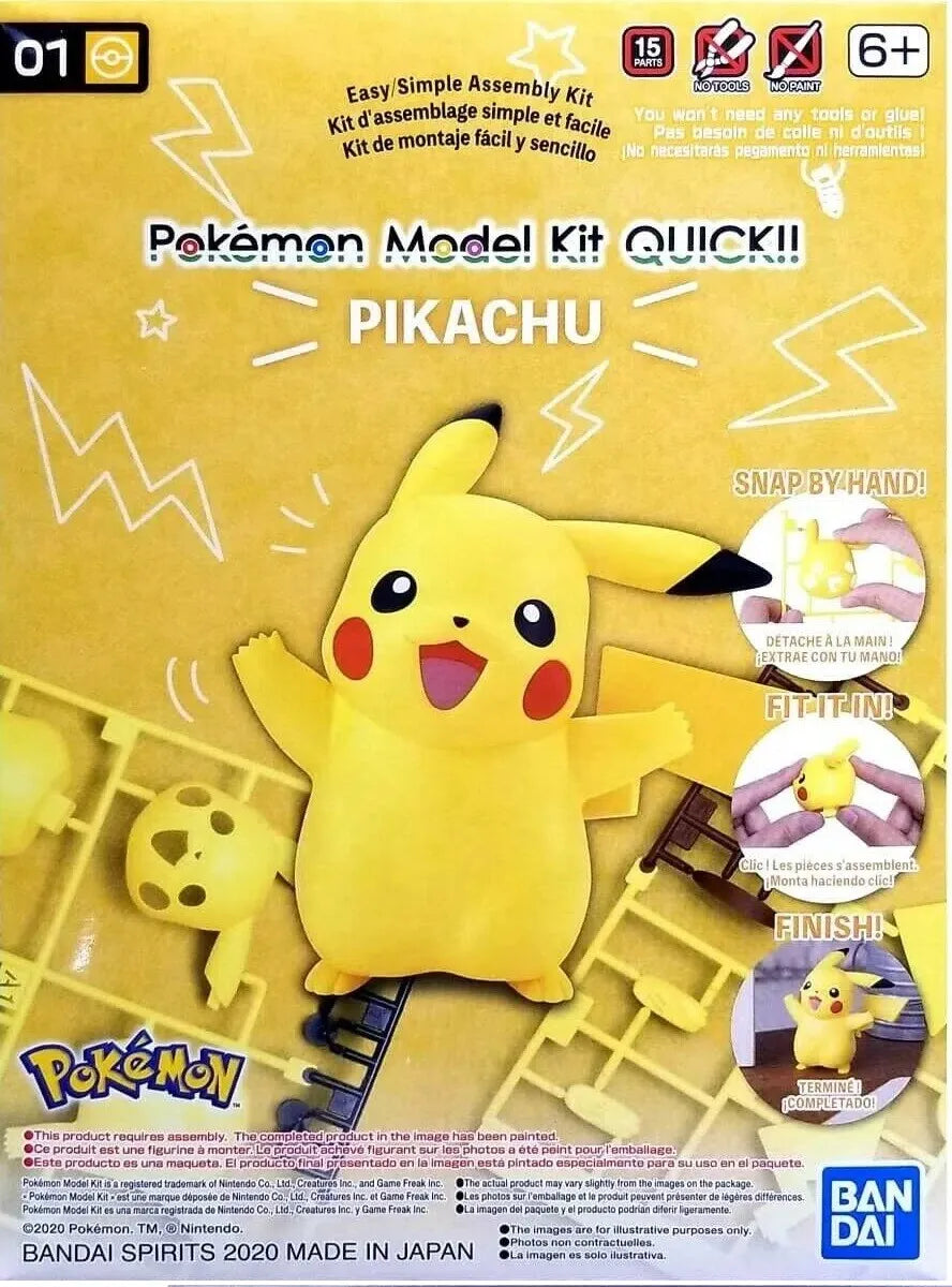 Pokemon Model Kit QUICK!! #01 Pikachu