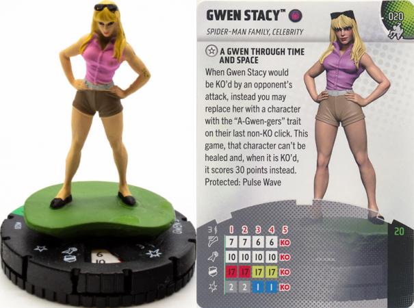 Heroclix - Spider-man Beyond Amazing - Gwen Stacy #020 Uncommon