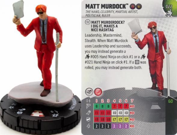 Heroclix - Spider-man Beyond Amazing - Matt Murdock #022 Uncommon