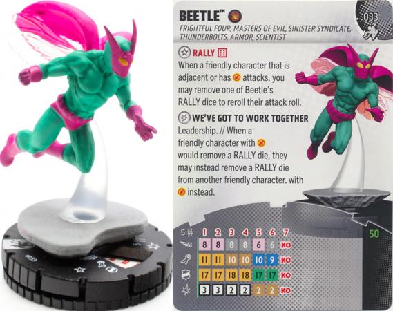 Heroclix - Spider-man Beyond Amazing - Beetle #033 Rare