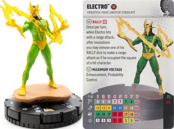 Heroclix - Spider-man Beyond Amazing - Electro #040 Rare