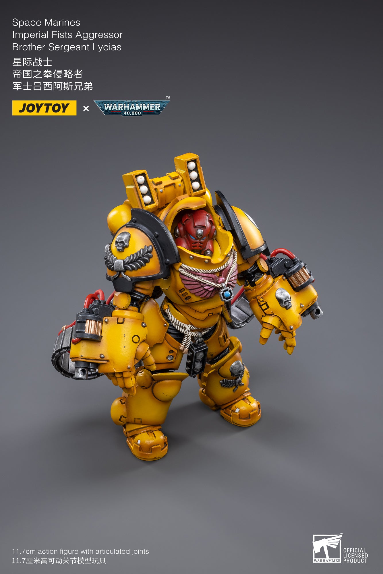 JoyToy - Warhammer 40000 - Space Marines Imperial Fists Aggressor - Figurine