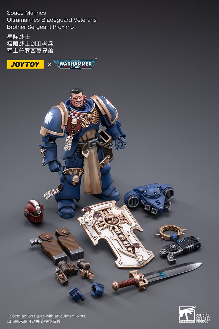 JoyToy - Warhammer 40000 - Ultramarine Bladeguard Veteran Brother Sergeant Proximo