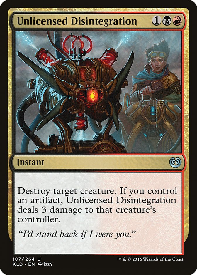 Unlicensed Disintegration [Kaladesh]