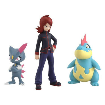 Pokemon Scale World Johto Region Silver, Croconaw, & Sneasel Figure Set