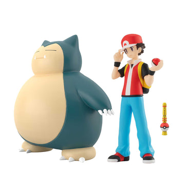 Pokemon Scale World Kanto Region Red and Snorlax Figure Set