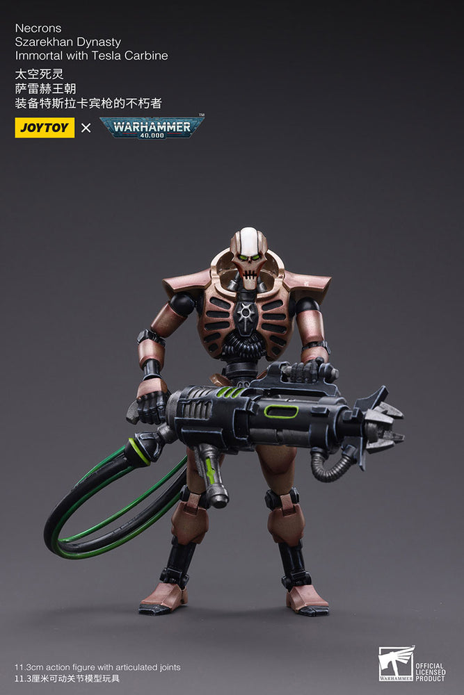 JoyToy - Warhammer 40000 - Necrons Szarekhan Dynasty lmmortal with Tesla Carbine