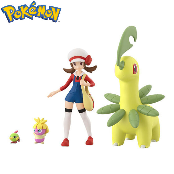 Pokemon Scale World Jouto Region Lyra & Bayleef & Natu & Smoochum Set