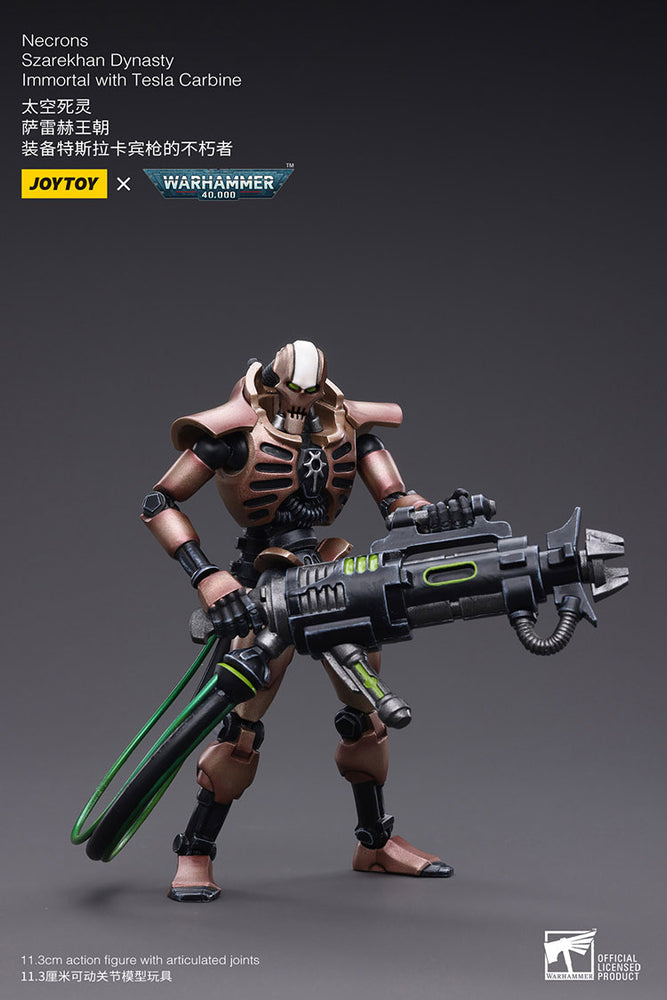 JoyToy - Warhammer 40000 - Necrons Szarekhan Dynasty lmmortal with Tesla Carbine