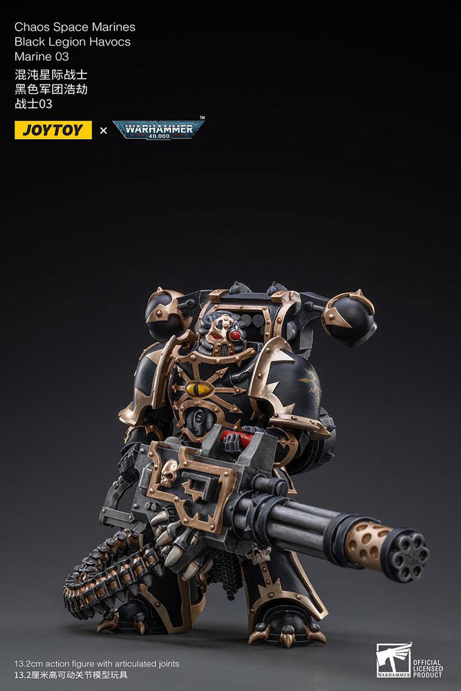 JoyToy - Warhammer 40000 - Chaos Space Marines Black Legion Havocs Marine 03