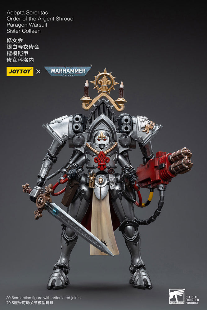 JoyToy - Warhammer 40000 - Adepta Sororitas Order of the Argent Shroud Paragon Warsuit Sister Collaen