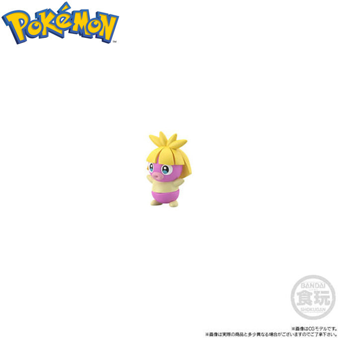 Pokemon Scale World Jouto Region Lyra & Bayleef & Natu & Smoochum Set