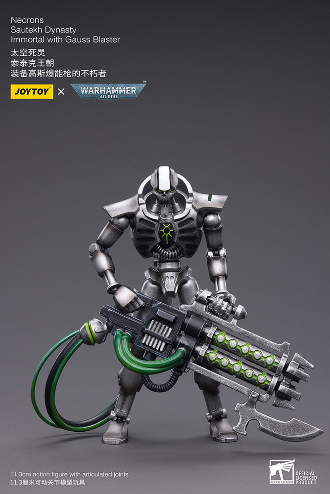 JoyToy - Warhammer 40000 -  Necrons Sautekh Dynasty Immortal with Gauss Blaster