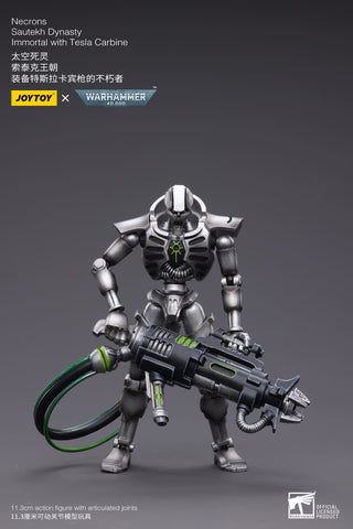 JoyToy - Warhammer 40000 -  Necrons Sautekh Dynasty Immortal with Tesla Carbine