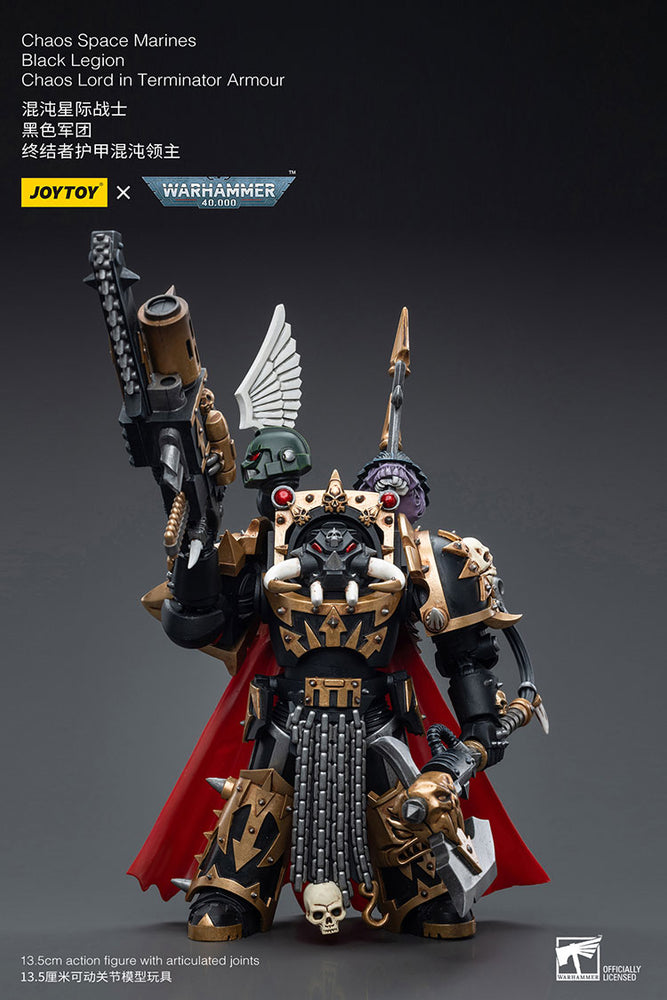 JoyToy - Warhammer 40000 - Chaos Space Marines Black Legion Chaos Lord in Terminator Armour