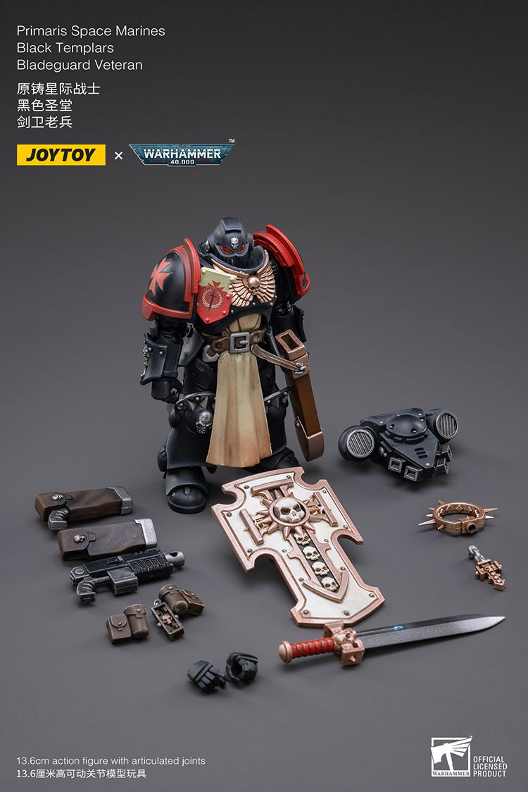 JoyToy - Warhammer 40000 - Black Templars Bladeguard Veteran