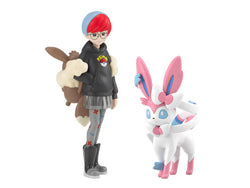 Pokemon Scale World Paldea Region Penny & Sylveon Figure Set