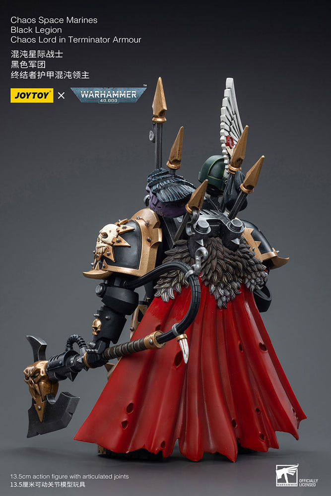 JoyToy - Warhammer 40000 - Chaos Space Marines Black Legion Chaos Lord in Terminator Armour