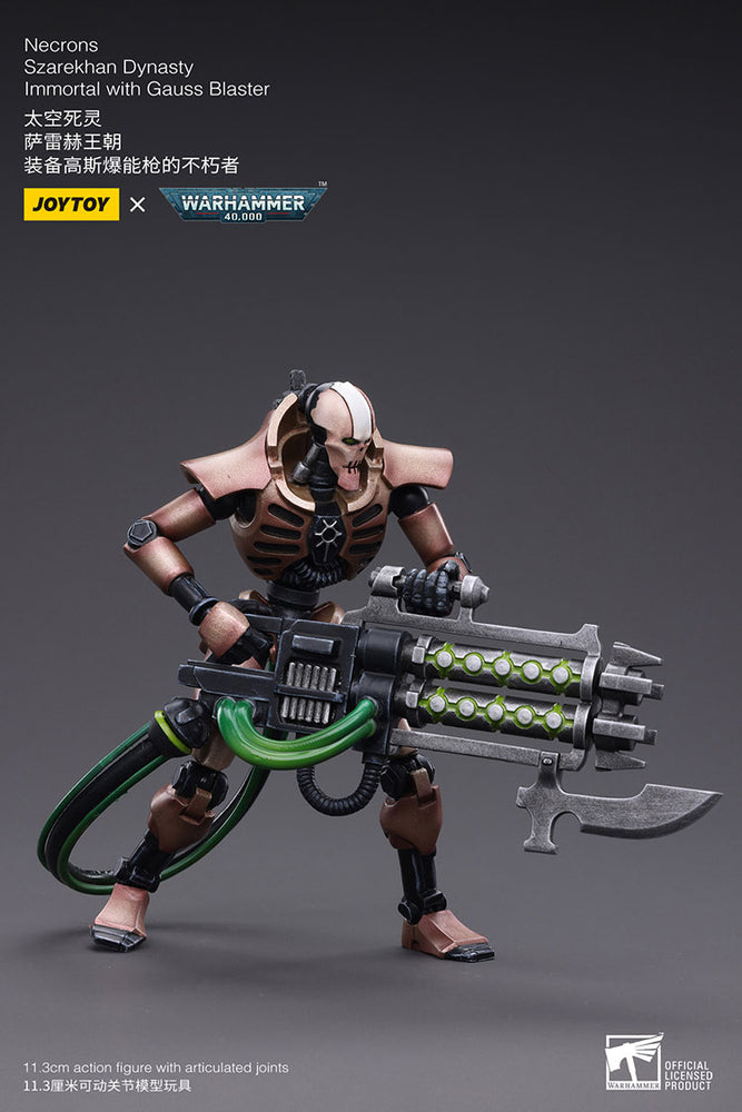 JoyToy - Warhammer 40000 - Necrons Szarekhan Dynasty lmmortal with Gauss Blaster