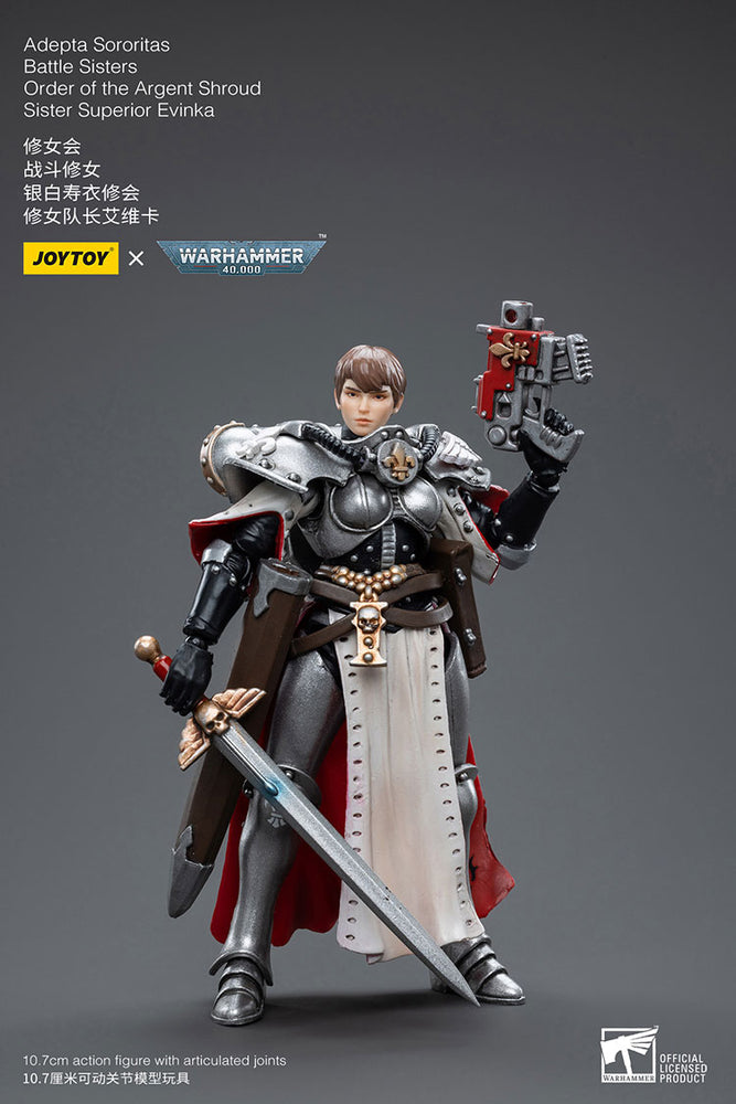 JoyToy - Warhammer 40000 - Adepta Sororitas Battle Sisters Order of the Argent Shroud Sister Superior Evinka