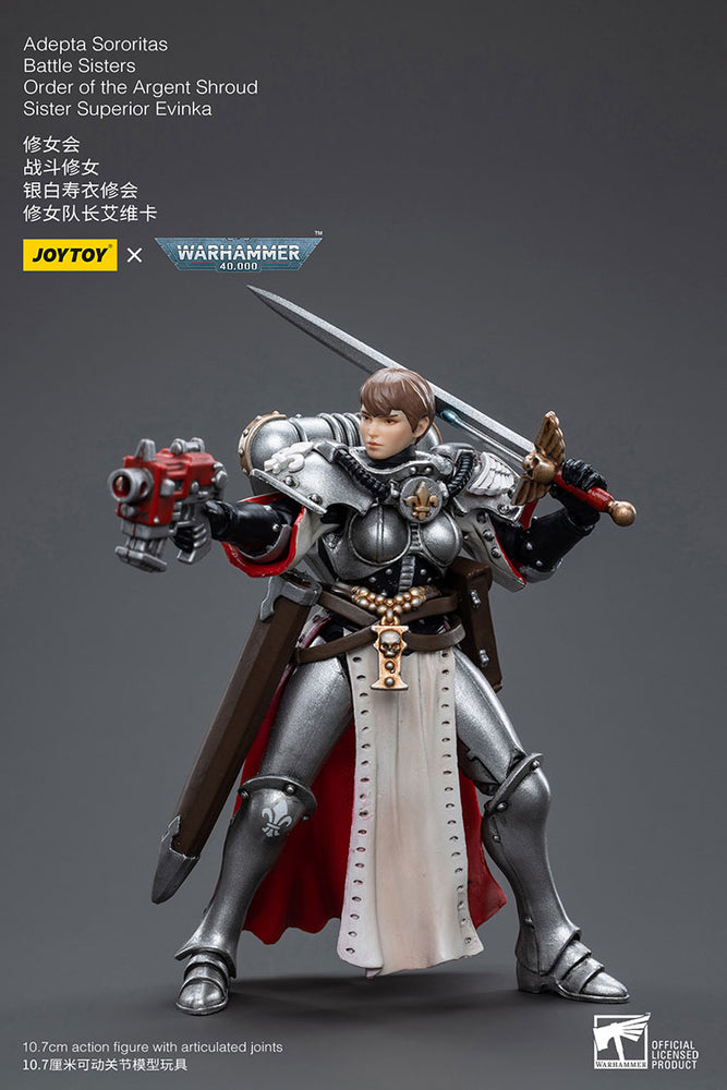 JoyToy - Warhammer 40000 - Adepta Sororitas Battle Sisters Order of the Argent Shroud Sister Superior Evinka