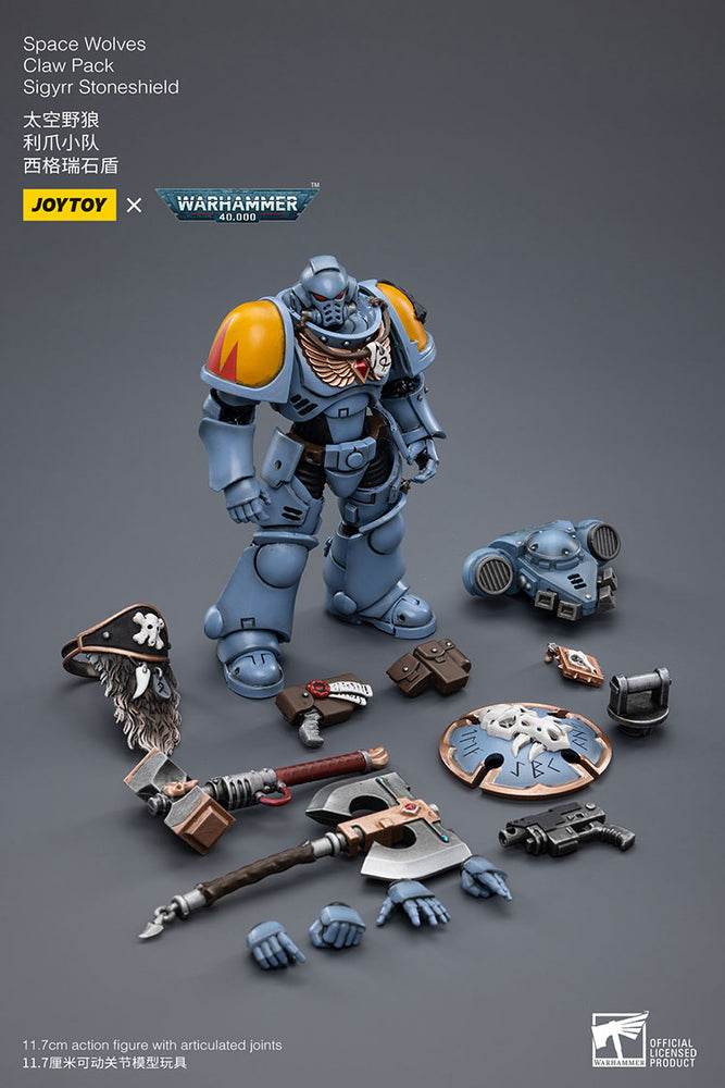 JoyToy - Warhammer 40000 - Space Wolves Claw Pack Sigyrr Stoneshield