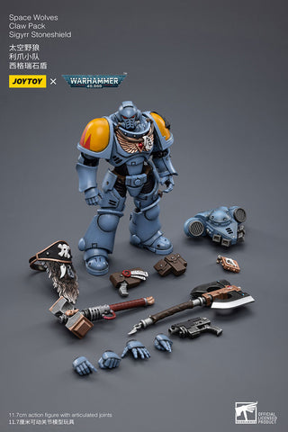 JoyToy - Warhammer 40000 - Space Wolves Claw Pack Sigyrr Stoneshield