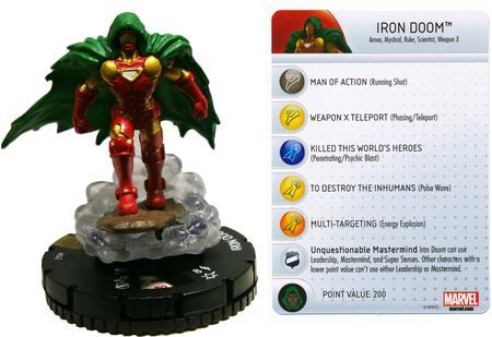 Iron Doom #042 Invincible Iron Man Booster Set Marvel Heroclix