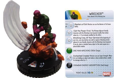 Wrecker #050 Invincible Iron Man Booster Set Marvel Heroclix