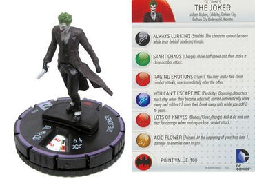 The Joker #002 Arkham Origins Quick-Start Kit DC Heroclix - (NO CARD)