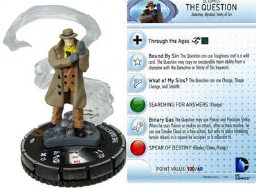 The Question #064 Chase Rare The Flash Booster Set DC HeroClix