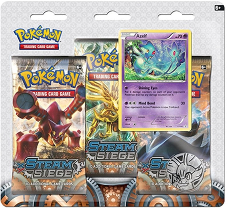 Image for Steam Siege 3 Pack Blister [Azelf] - Pokemon