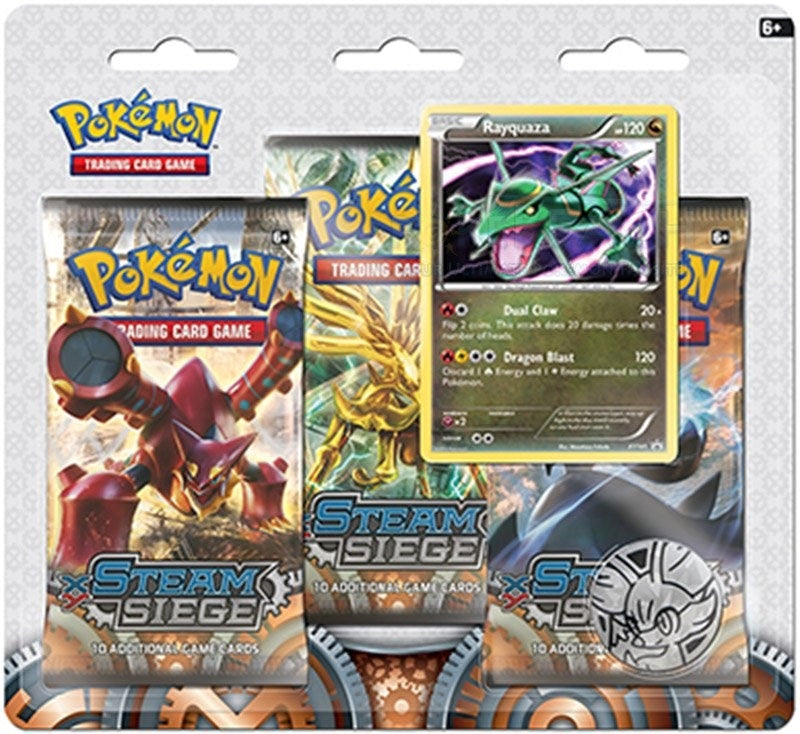 Image for Steam Siege 3 Pack Blister [Rayquaza] - Pokemon