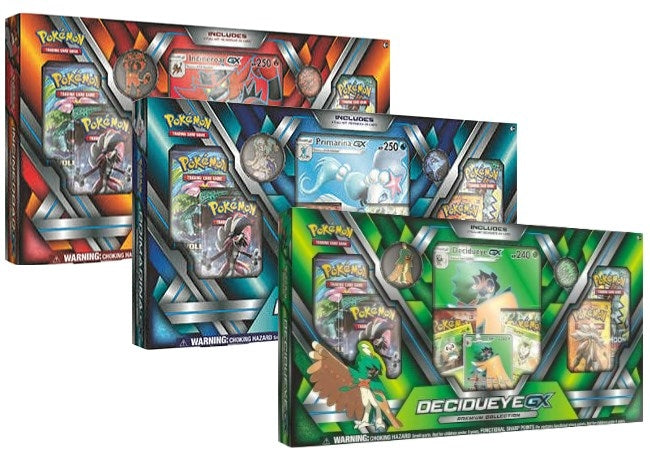 Image for Premium Collection [Set of 3] Decidueye GX, Primarina GX, & Incineroar GX - Pokemon