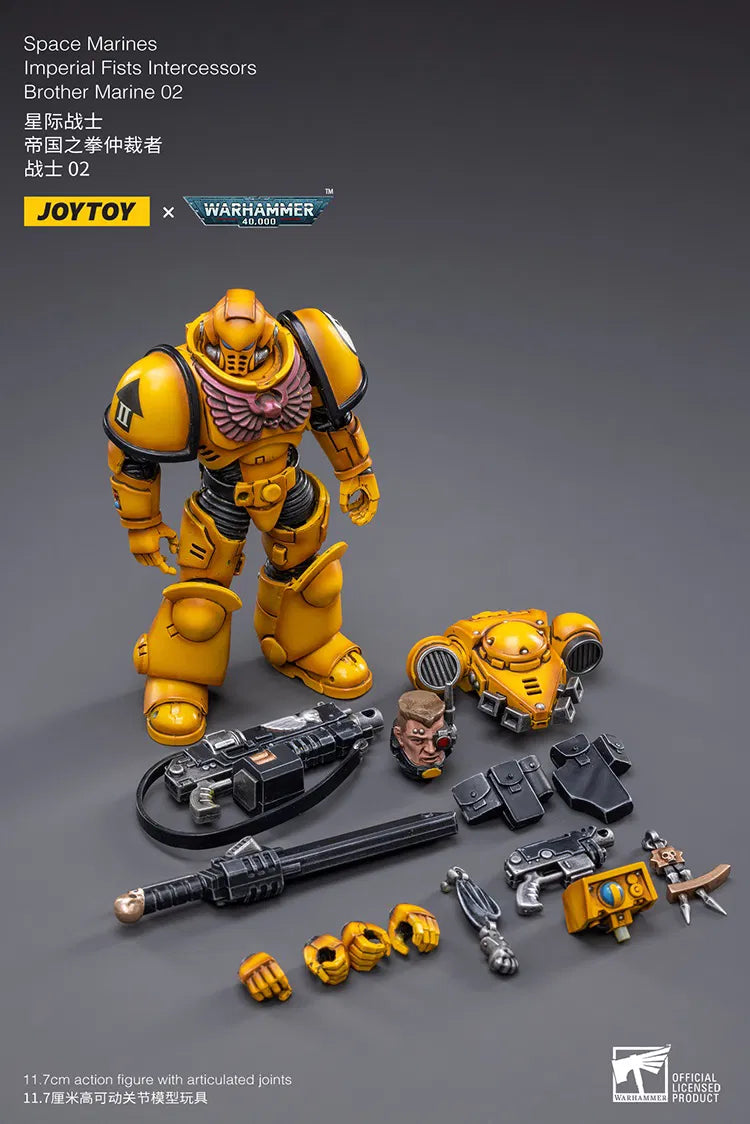 JoyToy - Warhammer 40000 - Imperial Fists Intercessors Brother Marine 02