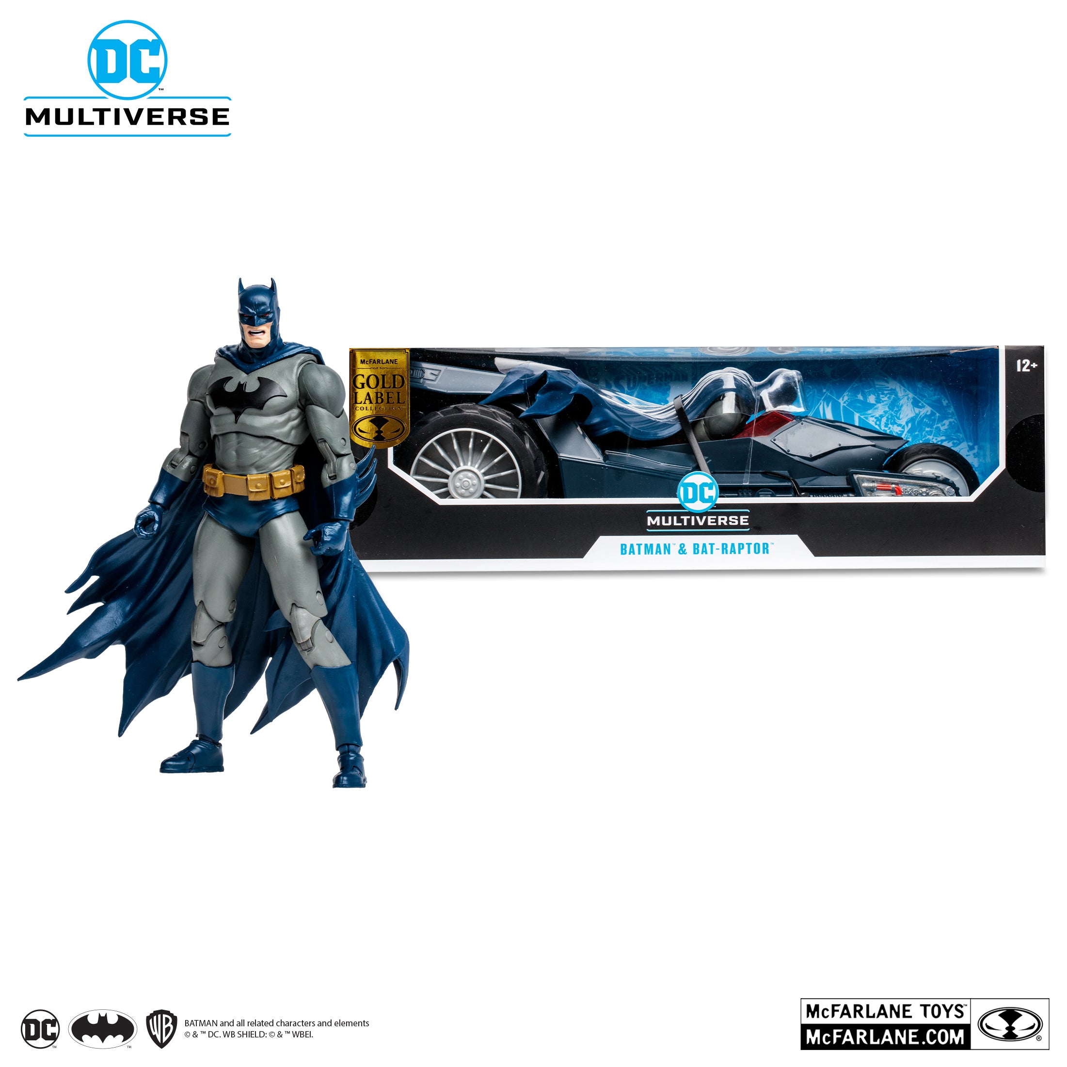 DC Multiverse - McFarlane Toys - The Batman Who Laughs - Batman & Bat-Raptor