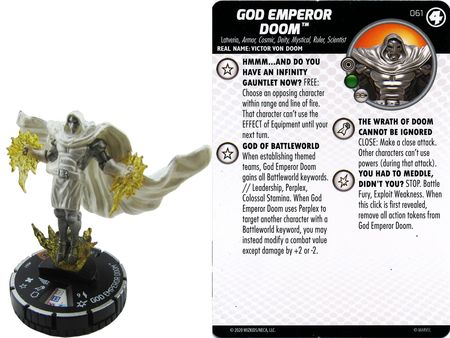 God Emperor Doom #061 Fantastic Four Marvel Heroclix