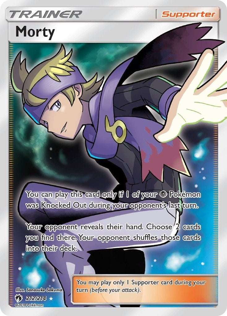 Image for Morty (Full Art) (212/214) (SM8) - Pokemon