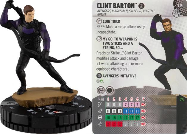 Heroclix - Marvel Next Phase - Clint Barton #035 Rare