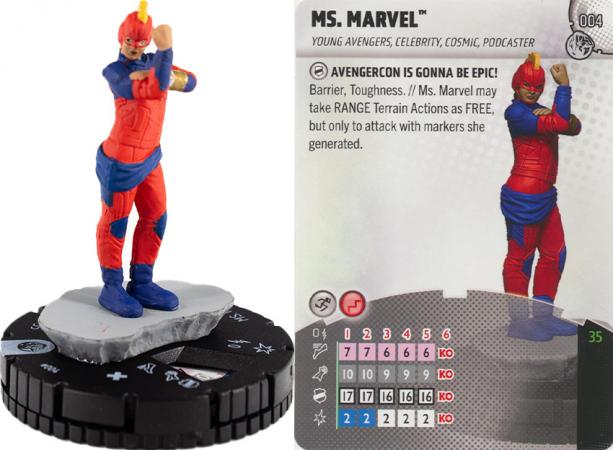 Heroclix - Marvel Next Phase - Ms. Marvel #004 Common